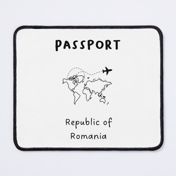Item preview, Republic of Romania | Passport Design | Travel or Global Exploration | Minimalist Design designed and sold by RM-Journey.