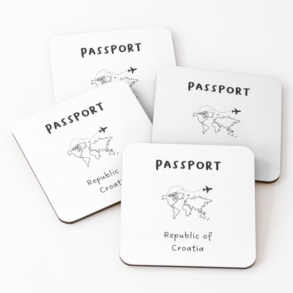 Item preview, Republic of Croatia | Passport Design | Travel or Global Exploration | Minimalist Design designed and sold by RM-Journey.
