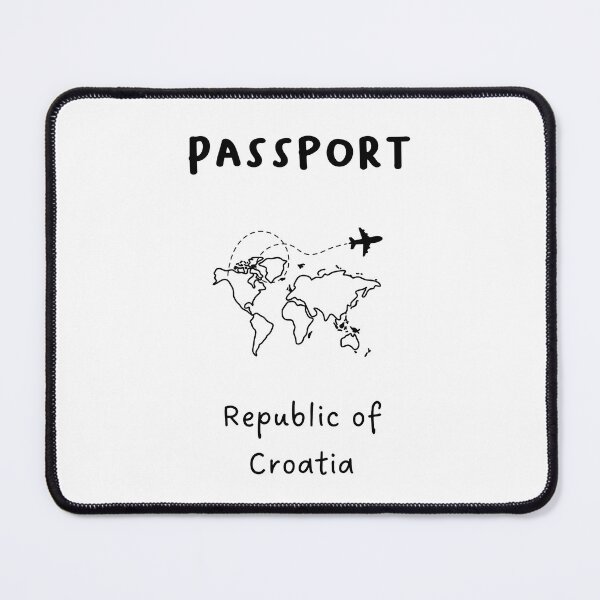 Item preview, Republic of Croatia | Passport Design | Travel or Global Exploration | Minimalist Design designed and sold by RM-Journey.
