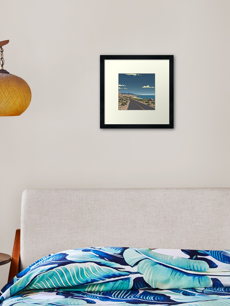 Thumbnail 2 of 7, Framed Art Print, Baja California, MX | Anime style designed and sold by ComicsFactory.