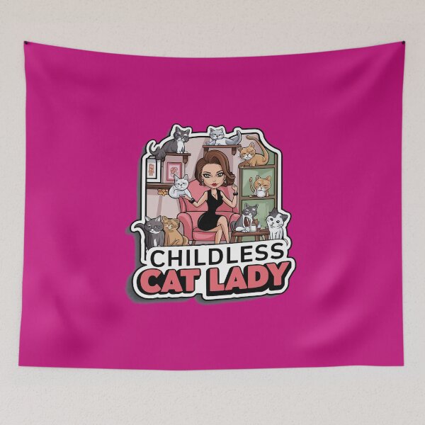 Item preview, Childless Cat Lady | Purrrr | Cat | Kitten designed and sold by RedCircleArt.