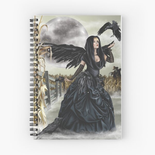 Item preview, Raven Fairy Crow Witch Blackbird Corn Moon designed and sold by Alison Spokes.