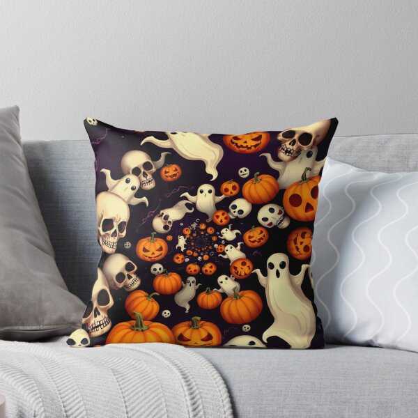 Item preview, Halloween: Ghosts Skulls and Pumpkins Oh My! designed and sold by NerdscapeDC.