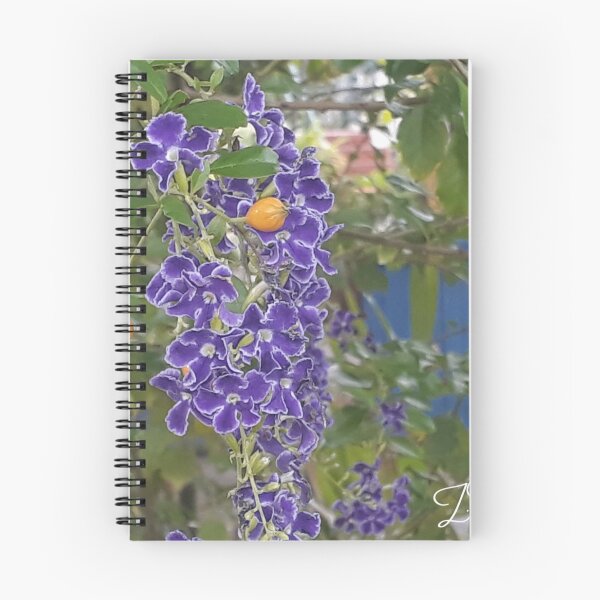 Item preview, Purple Flowers Amongst Golden Gems designed and sold by Rhia-Black.