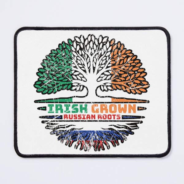 Item preview, Russia Russian Irish Ireland Tree Roots Flag designed and sold by FlagX.