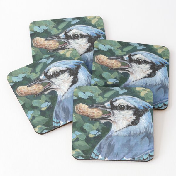 Item preview, Blue Jay with Peanut designed and sold by Emily  Black.