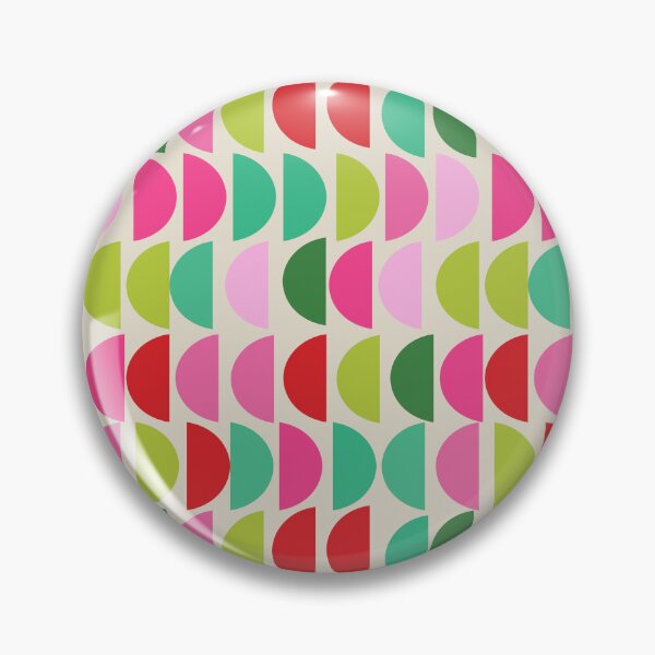Item preview, Red, Pink and Green Christmas Festive Geometric Pattern designed and sold by JuneJournal.