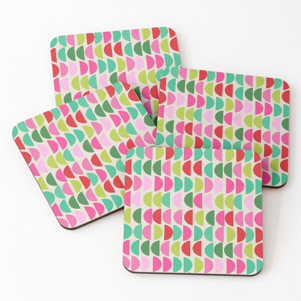 Item preview, Red, Pink and Green Christmas Festive Geometric Pattern designed and sold by JuneJournal.