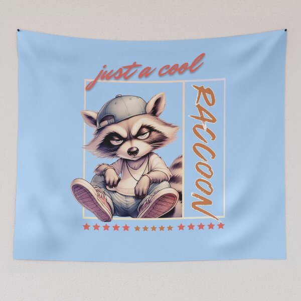 Item preview, A cool and funny youngster raccoon just chilling designed and sold by Animal world designs.