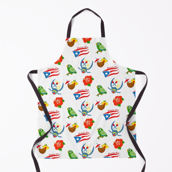 Item preview, Puerto Rico Flag Symbols Pina Colada Parrot Hibiscus Mask designed and sold by byDarling.
