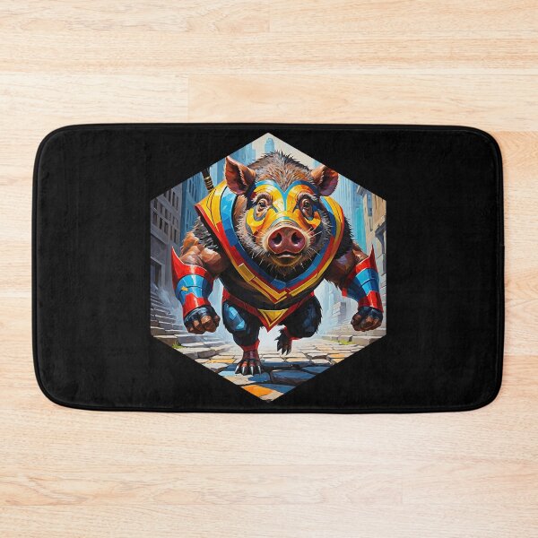 Item preview, Boar Superhero at the Stepstone designed and sold by AbsoluteA.
