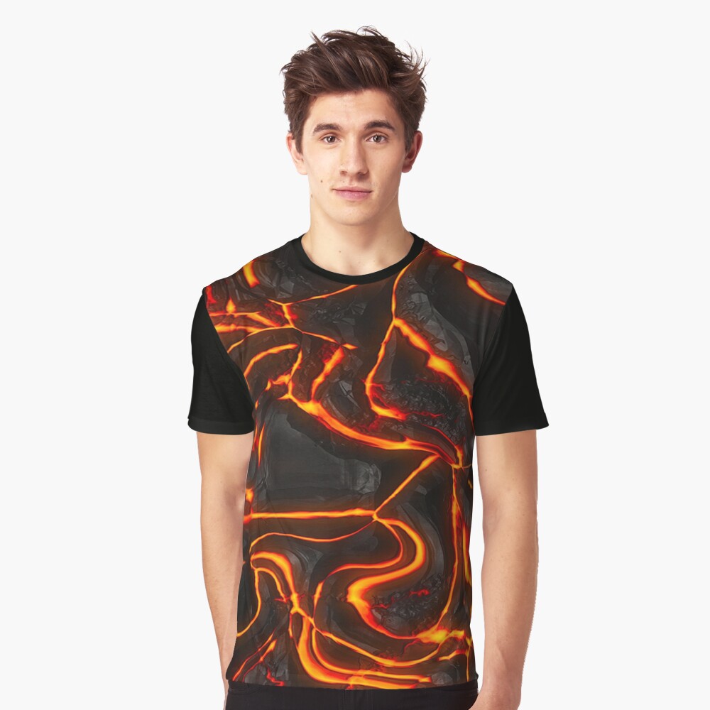 Flowing Hot Lava Pattern Socks