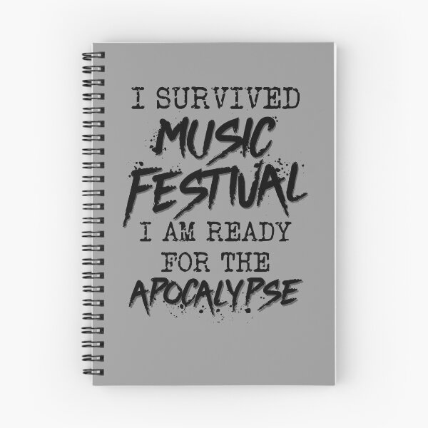 Artikelvorschau, Bereit für die Apokalypse. Lustige Musik. Genieße die Festivalzeit. entworfen und verkauft von Plant On Demand.