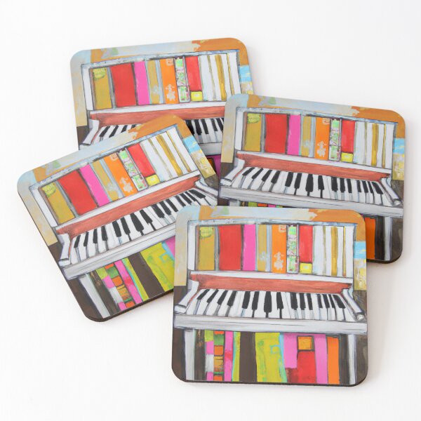 Item preview, Abstract Colorful Piano Painting designed and sold by BrickHousePop.