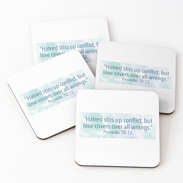 Item preview, Faith, Stickers, Love, Christian, Bible Verses, Christianity, Words of God, Proverbs 10:12 designed and sold by SHiNStudio.