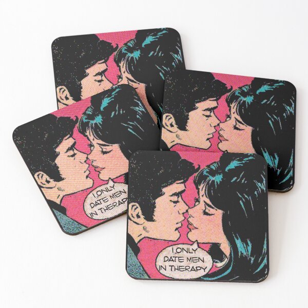 Item preview, I only date  men in therapy designed and sold by remerasnerdas.