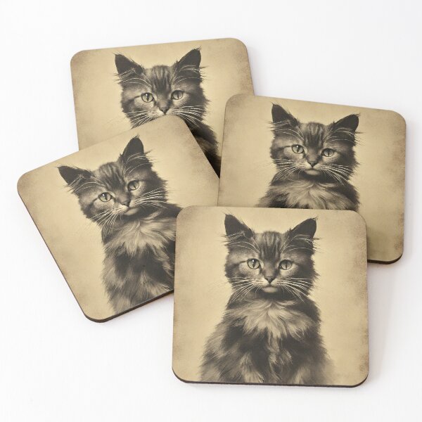 Item preview, VINTAGE CAT PORTRAIT designed and sold by asudesign.