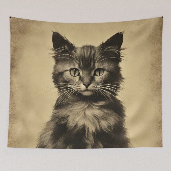 Item preview, VINTAGE CAT PORTRAIT designed and sold by asudesign.