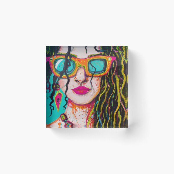 Item preview, Surfer Girl Painting designed and sold by BrickHousePop.