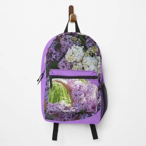 Item preview, Floral Basket of White and Lavender Lilacs by Wagonesta  designed and sold by Wagonesta.