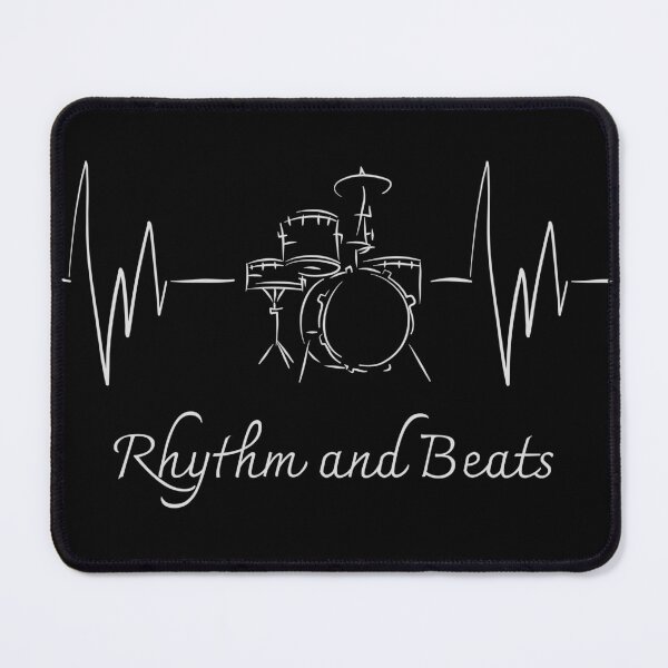 Item preview, Drum Set Heartbeat - Rhythm and Beats designed and sold by IceBlueDesigns.