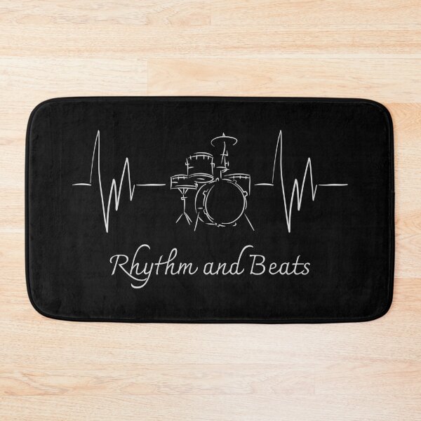 Item preview, Drum Set Heartbeat - Rhythm and Beats designed and sold by IceBlueDesigns.