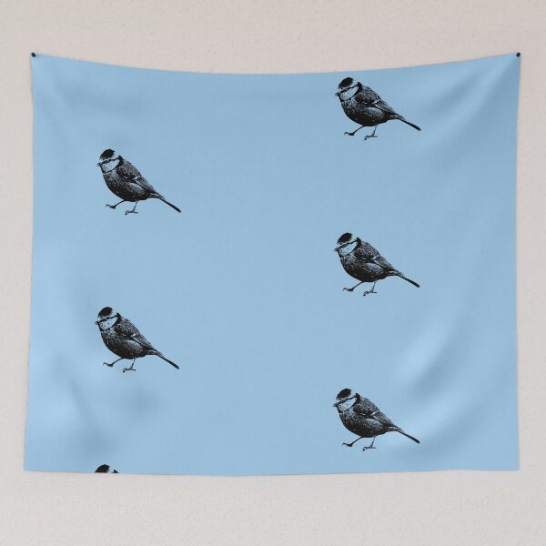 Item preview, Eurasian Blue Tit Black Design  designed and sold by designsasstultd.