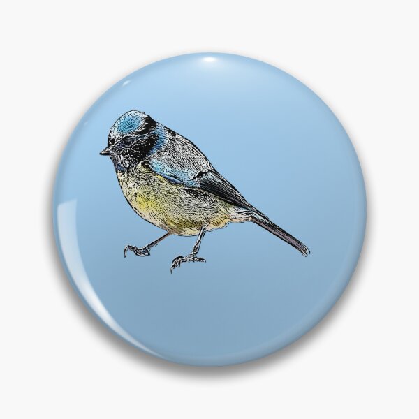 Item preview, Eurasian Blue Tit Black Alternate Design  designed and sold by designsasstultd.
