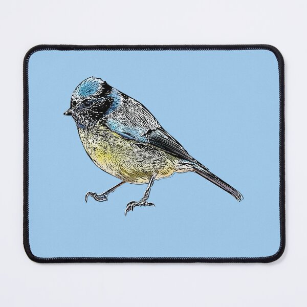 Item preview, Eurasian Blue Tit Black Alternate Design designed and sold by designsasstultd.