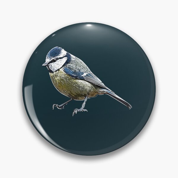 Item preview, Eurasian Blue Tit White Alternate Design  designed and sold by designsasstultd.
