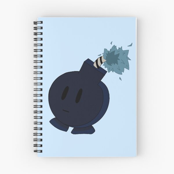 Item preview, Cartoony bomb with blue sparks designed and sold by BoredHumanArt16.