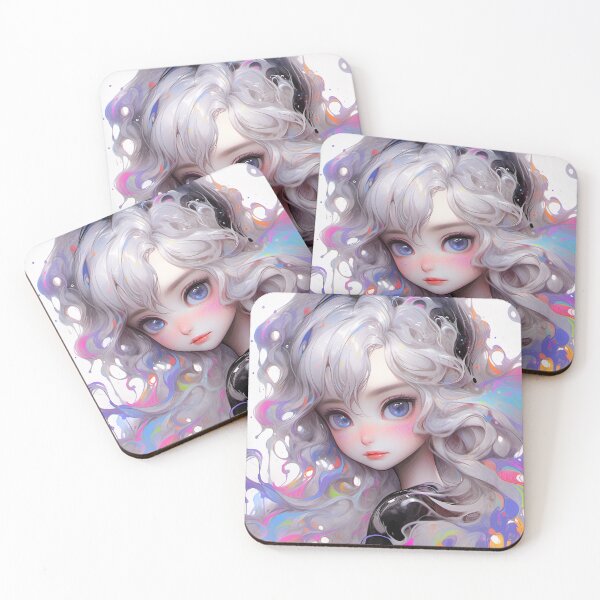Item preview, Beautiful Paint Swirl Kawaii Anime Girl designed and sold by bubblegoth.