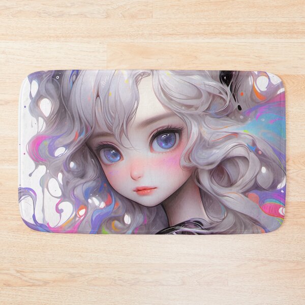 Item preview, Beautiful Paint Swirl Kawaii Anime Girl designed and sold by bubblegoth.