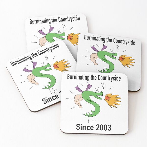 Item preview, Burninating the Countryside Since 2003: Trogdor designed and sold by ChuckleApparel.