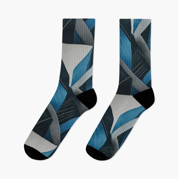 Item preview, Geometric Modern ABSTRACT linework, line art, black and blue, intersecting shapes and lines, classy, diamond luxurious, architecturel 5 designed and sold by navitalidesign.