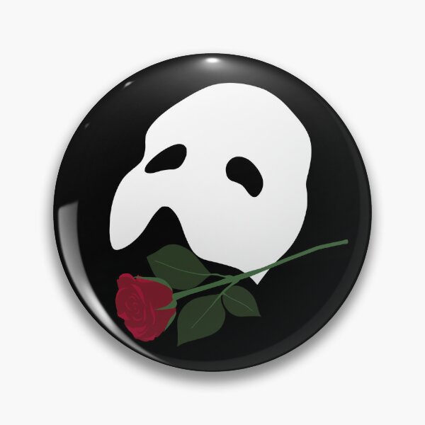 Item preview, Phantom of the Opera Mask with Rose (white/black) designed and sold by moonisfalling.
