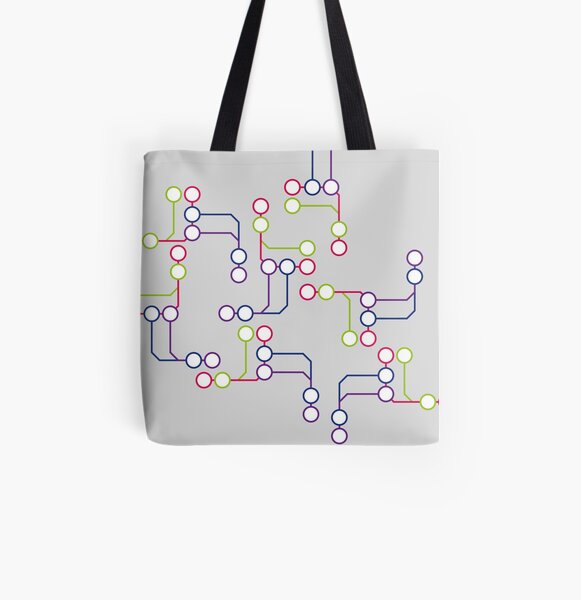 Subway#01 All Over Print Tote Bag