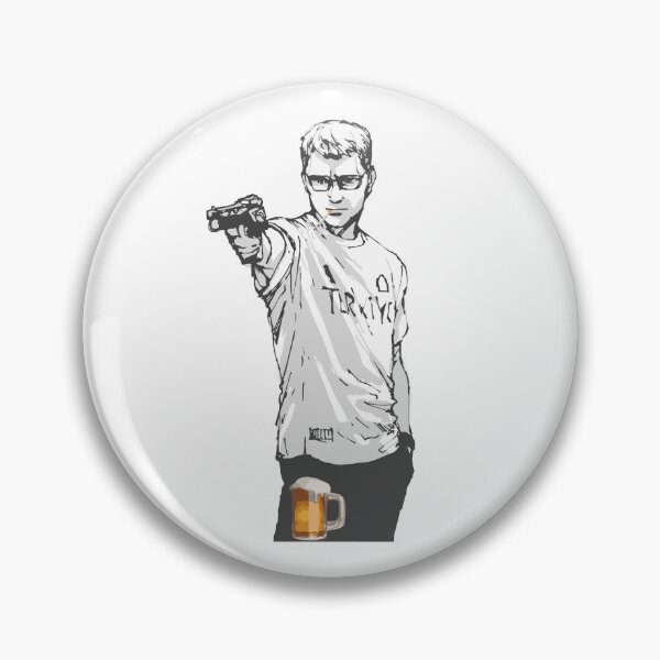 Item preview, Funny Yusuf Dikec with cigarette and glass of beer Paris 2024 - Turkish shooter Yusuf designed and sold by Aide.