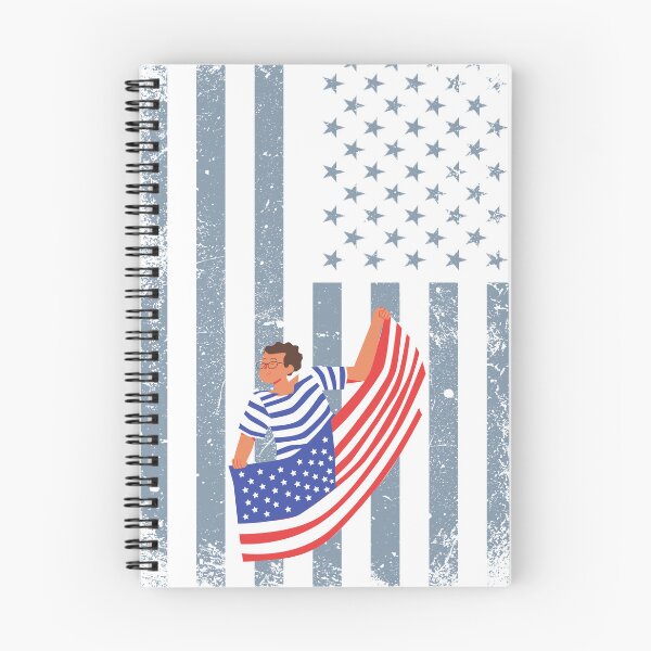 Artikelvorschau, Mann hält Patriotenflagge entworfen und verkauft von simplestic.