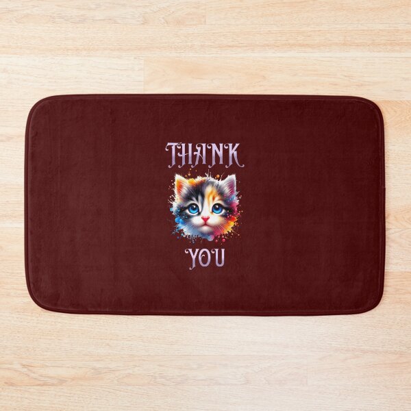 Item preview, THANK YOU (KITTY FACE) designed and sold by lovingtouch.