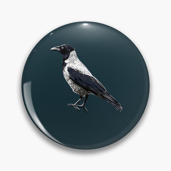 Item preview, Hooded Scotch Danish Crow White Alternate Design  designed and sold by designsasstultd.