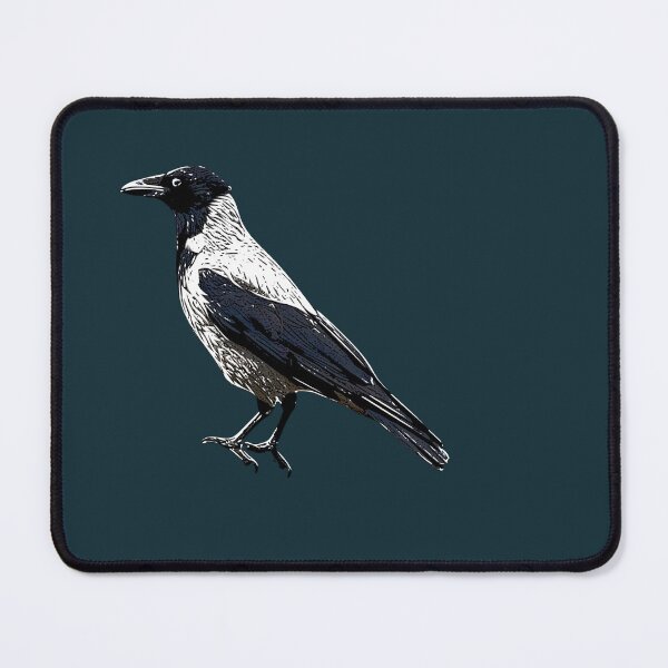 Item preview, Hooded Scotch Danish Crow White Alternate Design  designed and sold by designsasstultd.