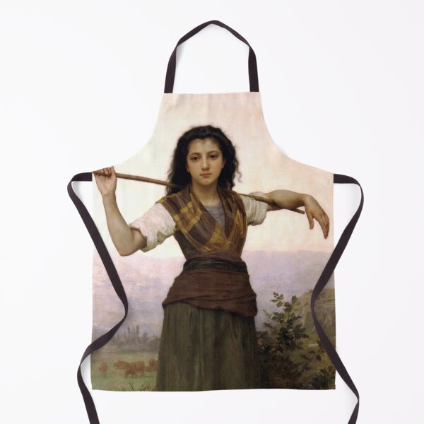 Item preview, The Shepherdess - William Adolphe Bouguereau designed and sold by forgottenbeauty.
