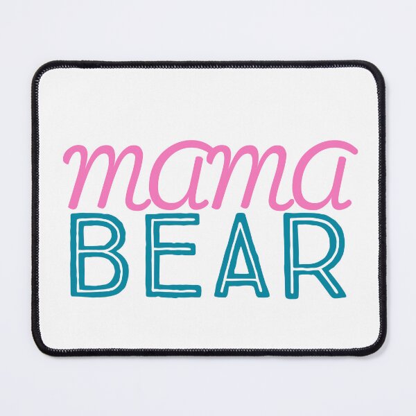 Item preview, Mama Bear Pink and Green Typography designed and sold by adlkh.