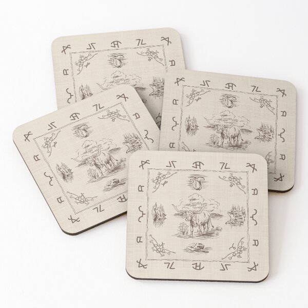 Item preview, Longhorn with Ranch Brands designed and sold by Marcia and Ron Stacy Studios.