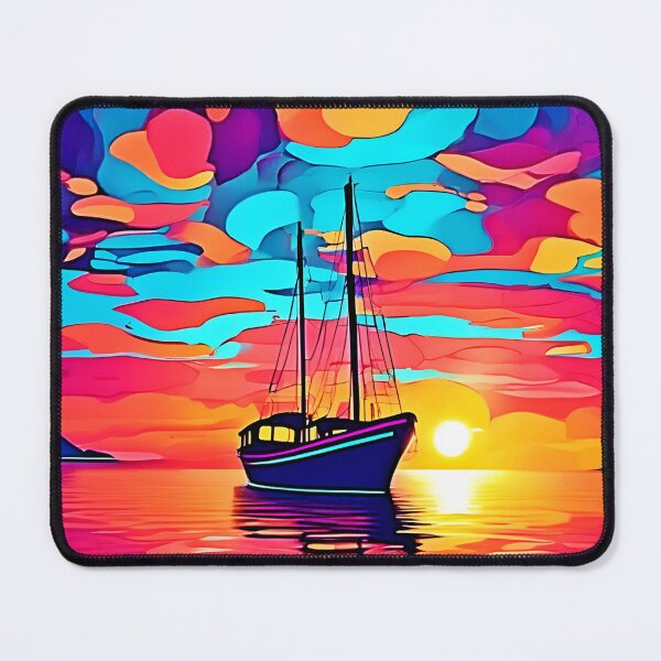 Item preview, Sunset Sailboat Dreamscape designed and sold by Health And Fitness Posts e-Store.