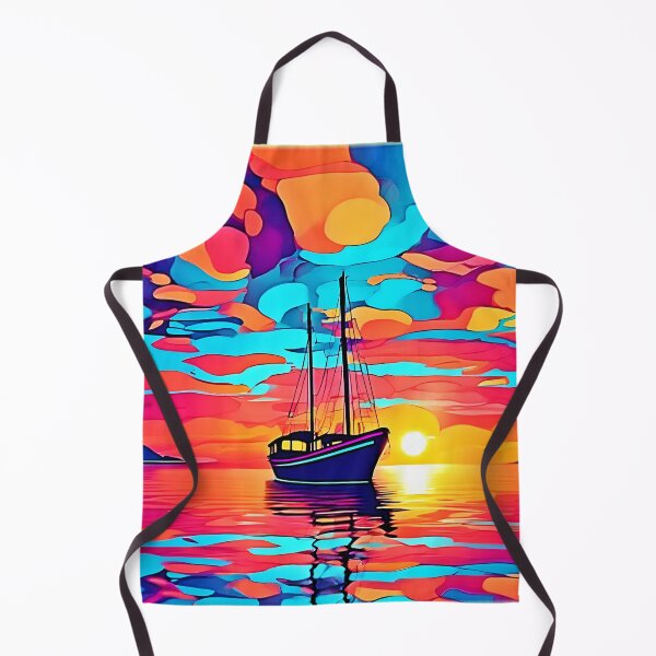 Item preview, Sunset Sailboat Dreamscape designed and sold by Health And Fitness Posts e-Store.