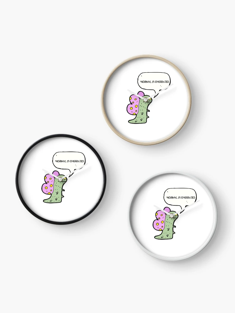 Thumbnail 3 of 4, Clock, Normal is Overrated  designed and sold by Monem-RASH.