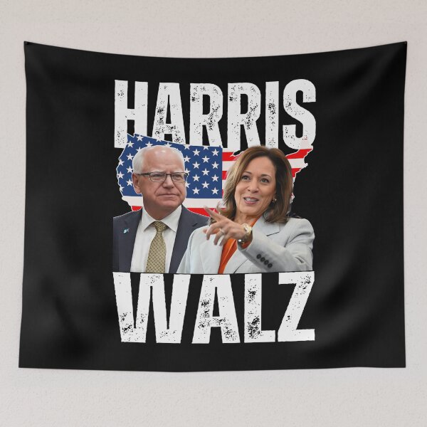 Artikelvorschau, Kamala Harris Tim Walz Präsidentschaftswahl 2024 entworfen und verkauft von tigger shop.