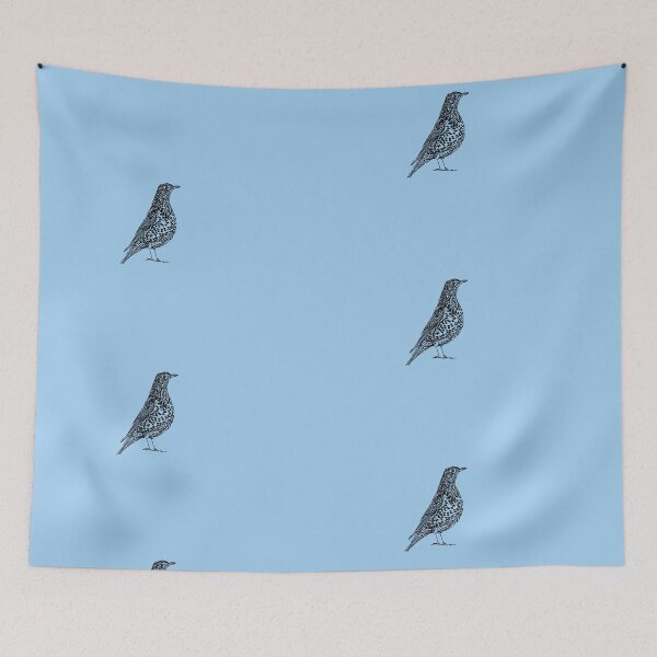 Item preview, Mistle Thrush Black Design  designed and sold by designsasstultd.